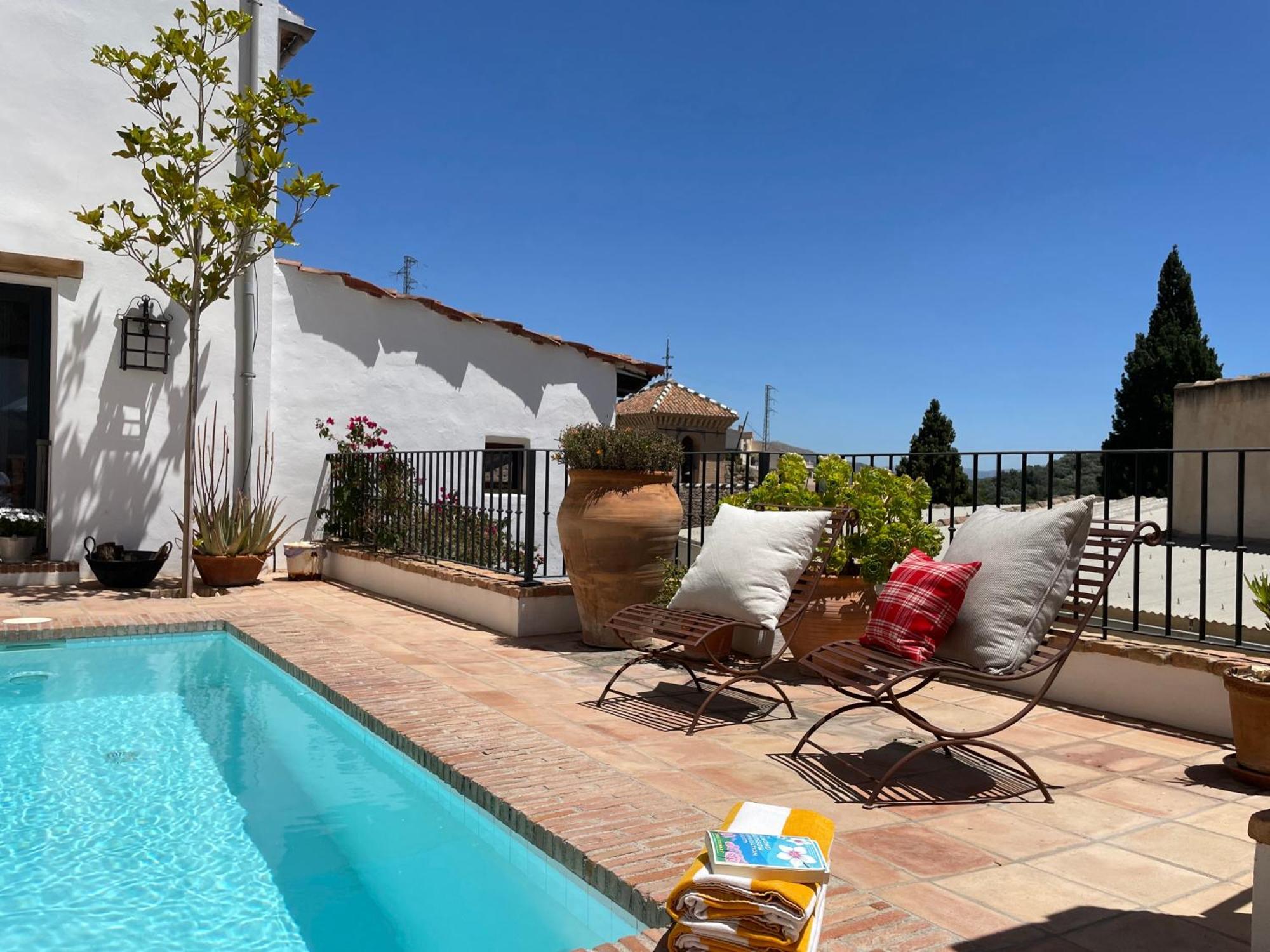 Stunning Spanish White Village Home Private Pool Stunning Views Saleres Bagian luar foto