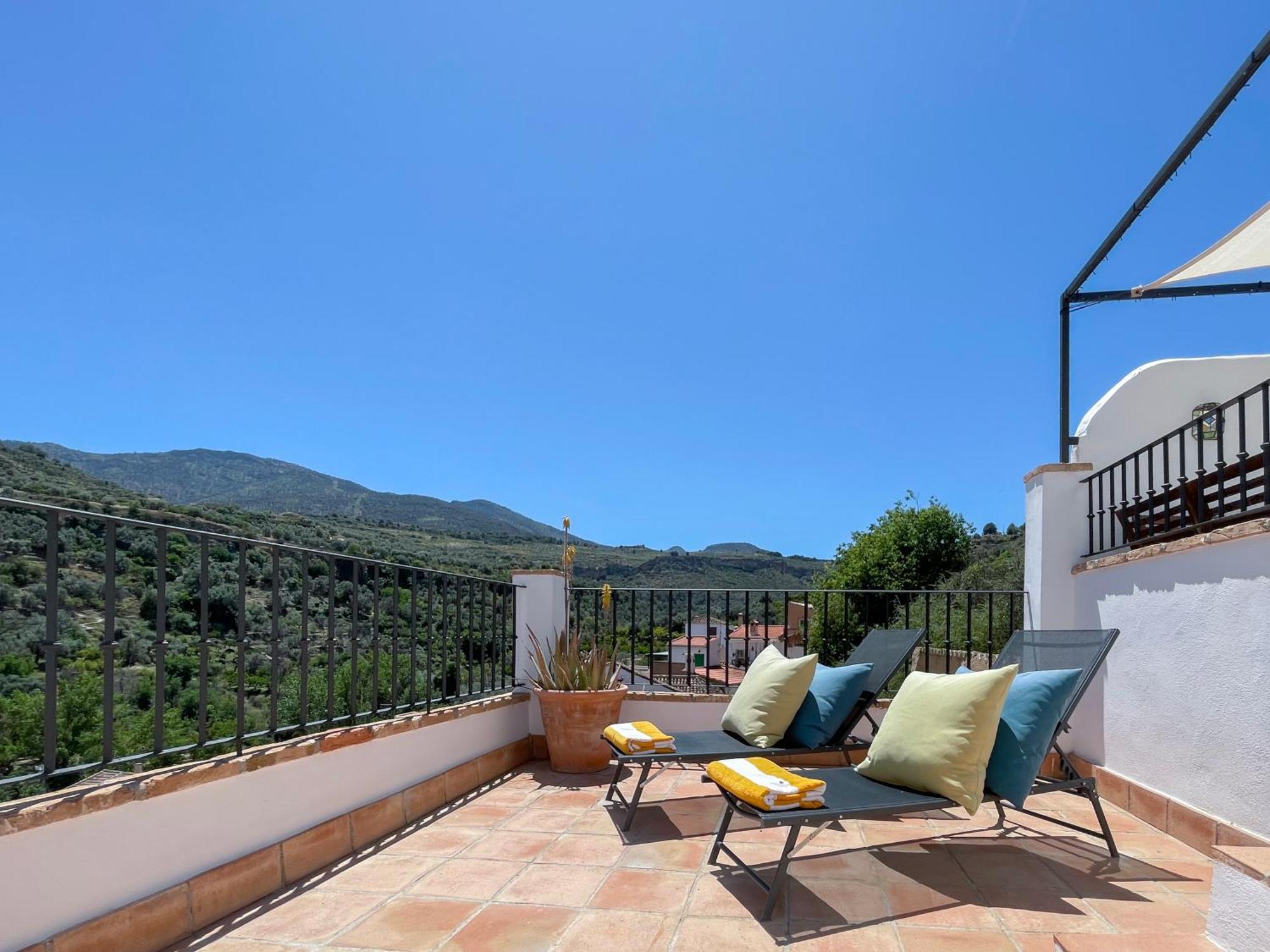 Stunning Spanish White Village Home Private Pool Stunning Views Saleres Bagian luar foto